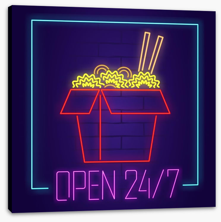 Neon noodles