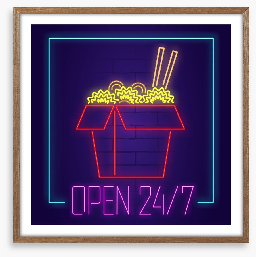 Neon noodles