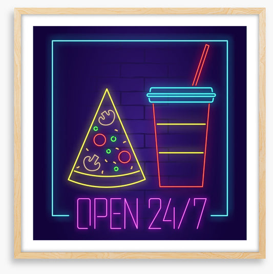Neon pizza