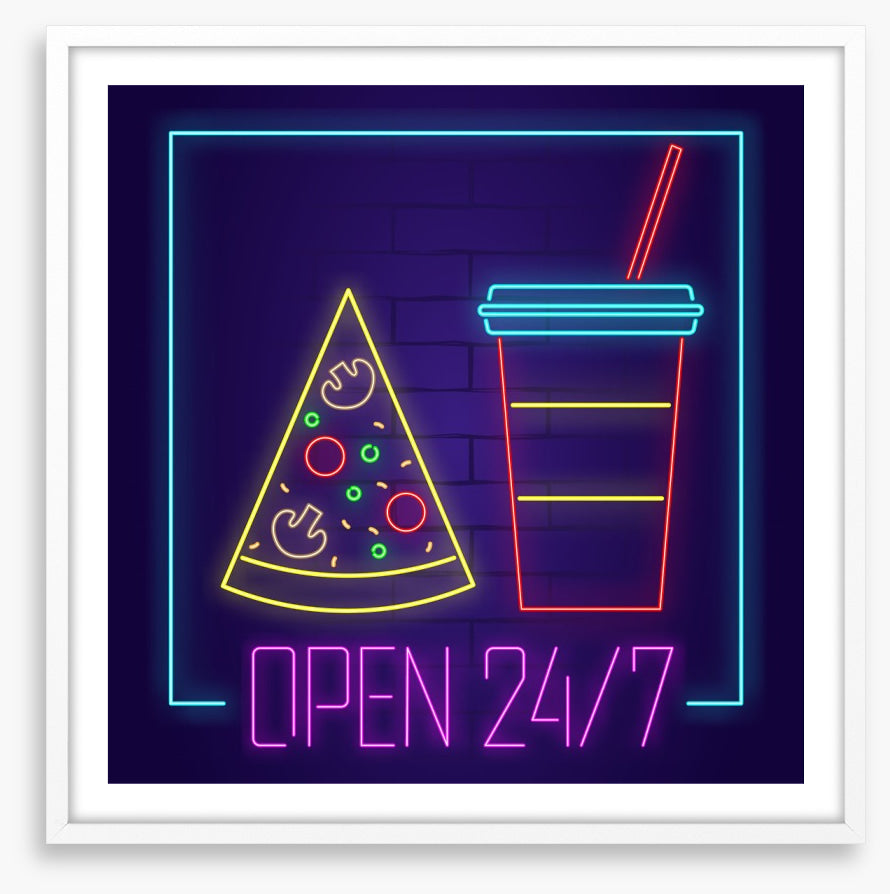 Neon pizza