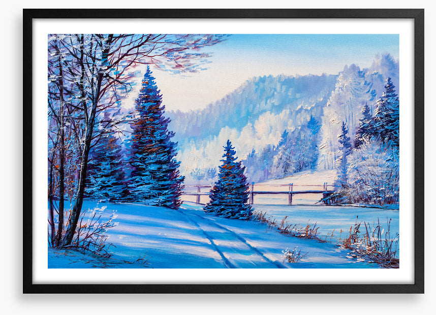Past the frozen lake