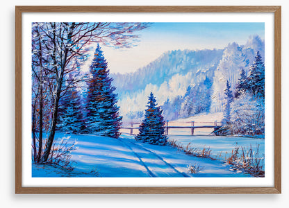Past the frozen lake