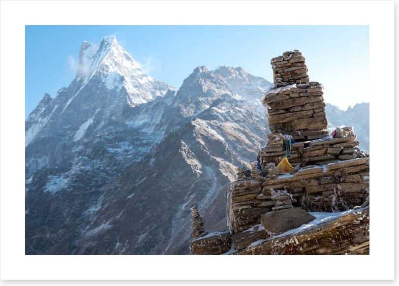 Alongside Machapuchare