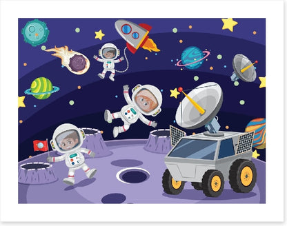 Moon landing mayhem