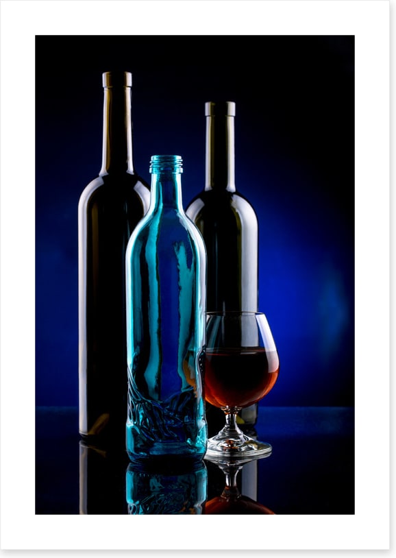 One blue bottle