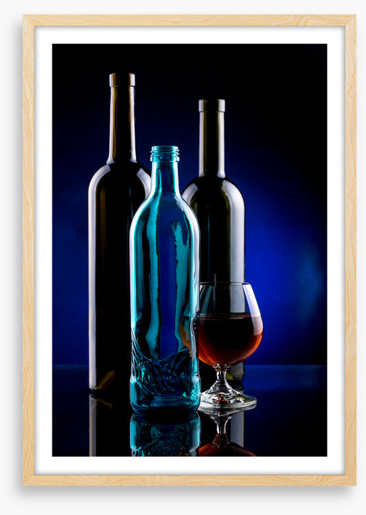 One blue bottle