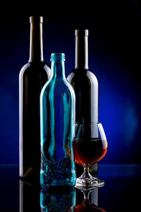 One blue bottle