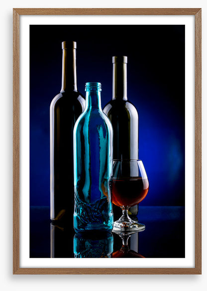 One blue bottle
