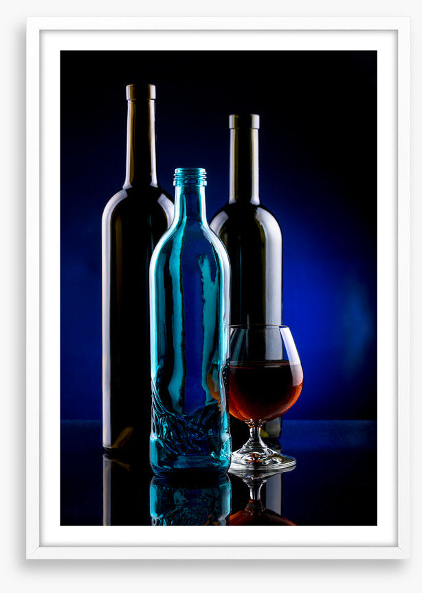 One blue bottle