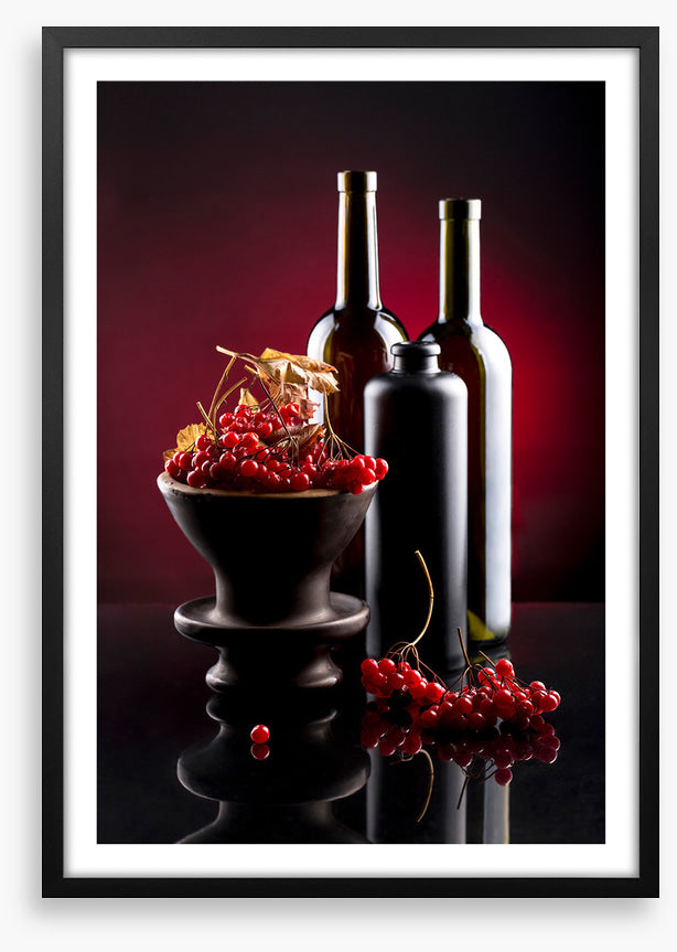 Berries and bottles