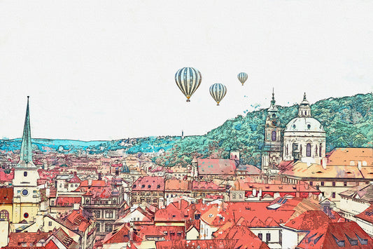 Balloons over Prague