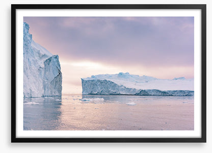 Through the icebergs
