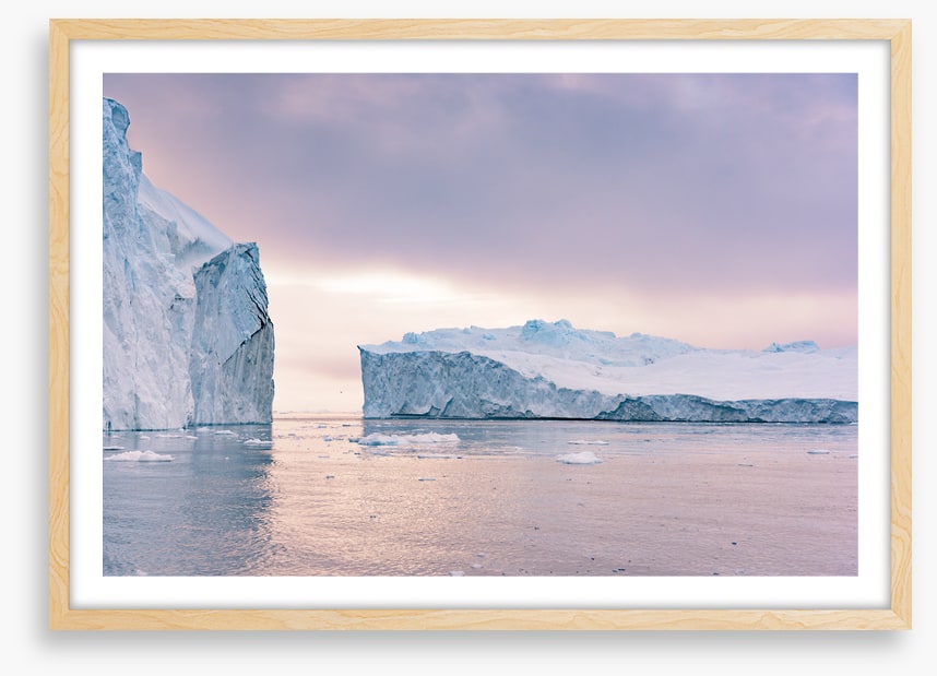 Through the icebergs
