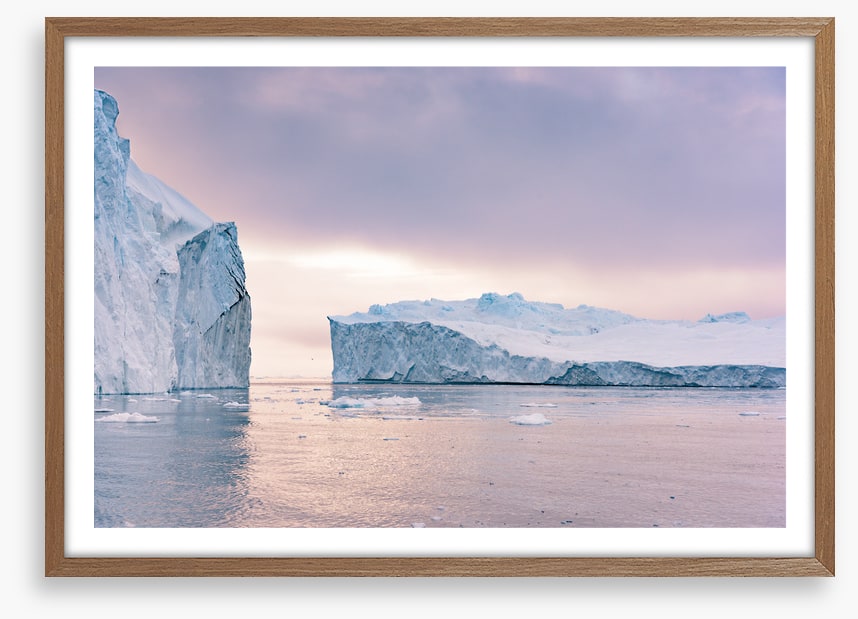 Through the icebergs