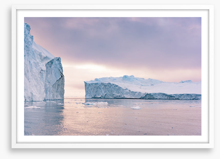 Through the icebergs