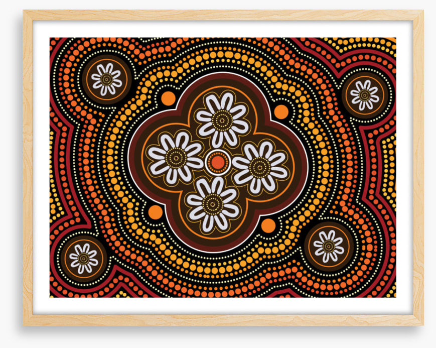 Red earth blooms