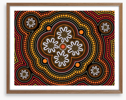 Red earth blooms