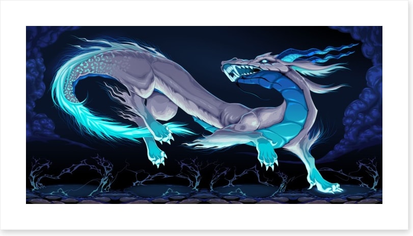 Burning blue