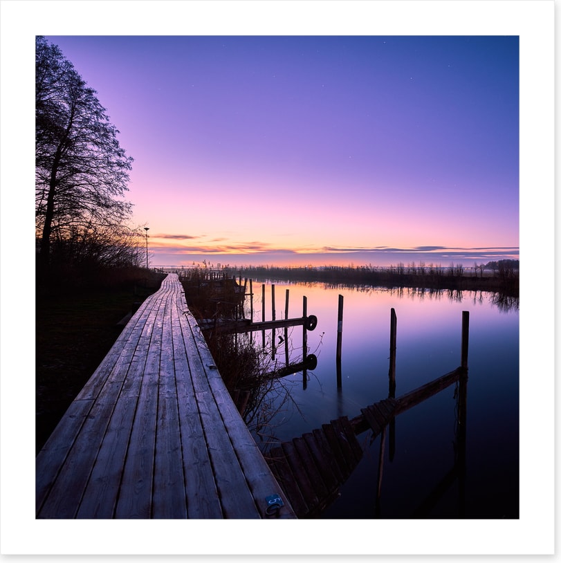 Dusk on the dock