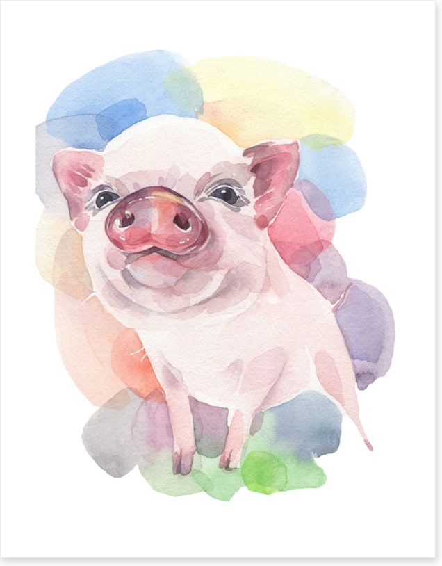 Pastel piggy