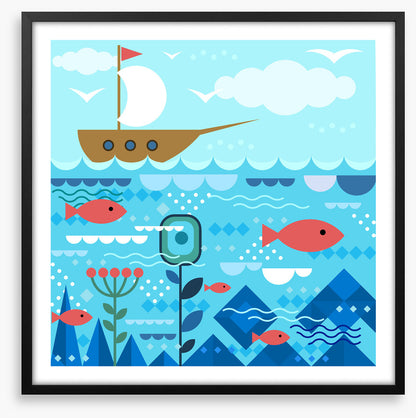 On the open ocean