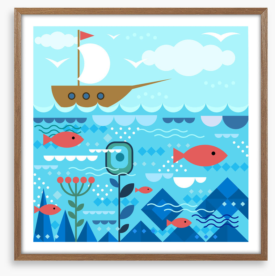 On the open ocean