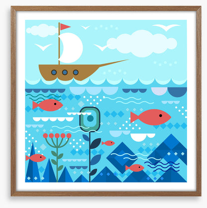 On the open ocean