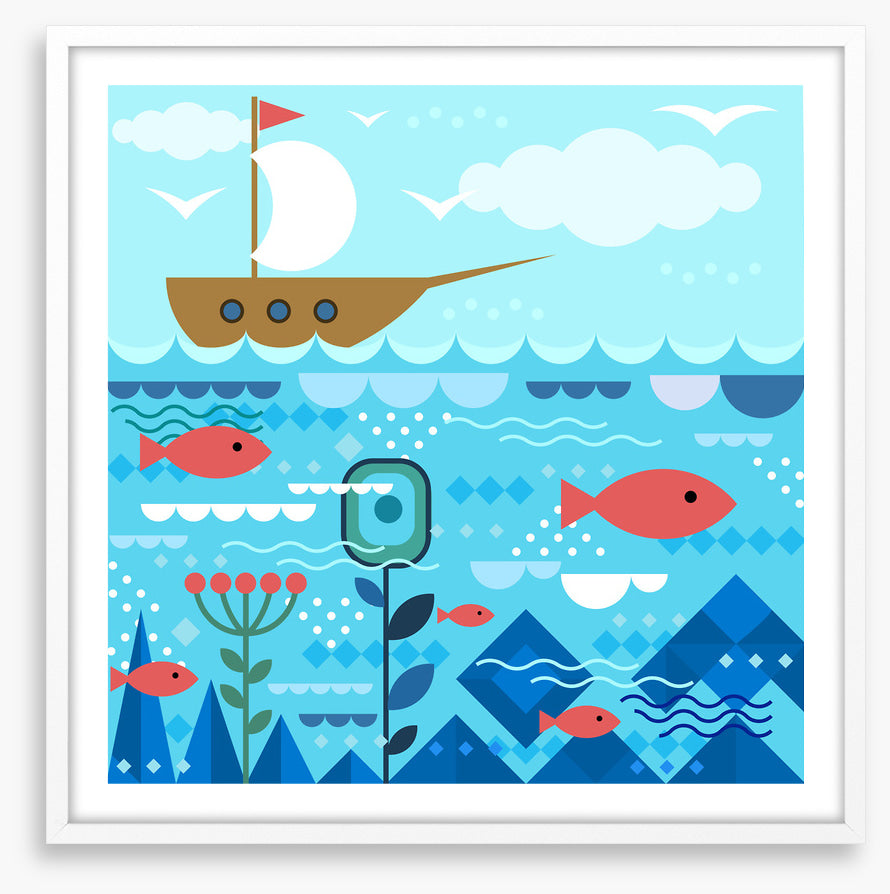 On the open ocean