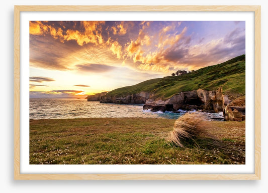 Tunnel Beach sundown
