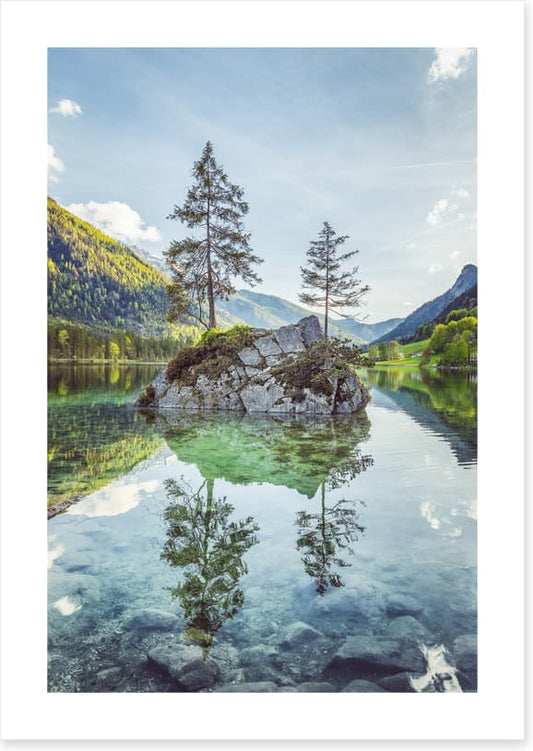 Lake Hintersee island