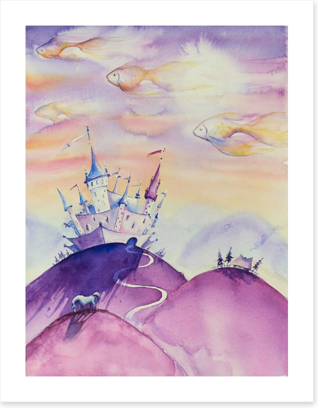 Under a fishy sky
