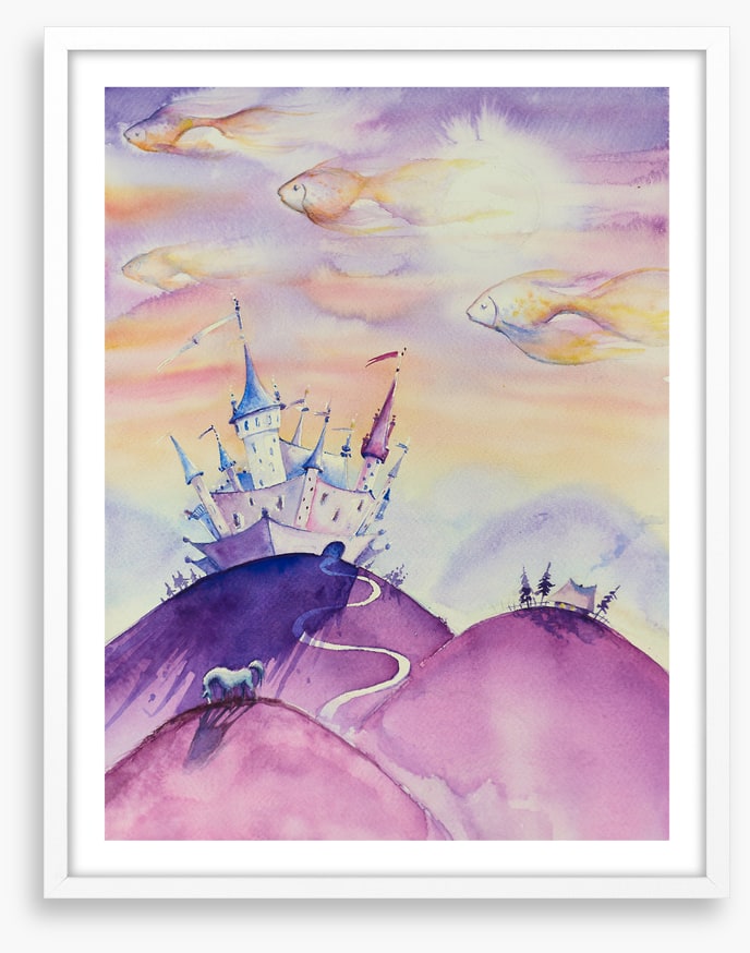 Under a fishy sky