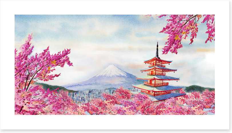 Fuji blossom pagoda