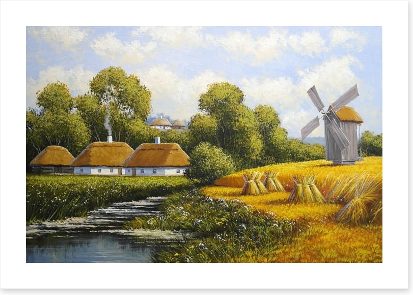 Village by the mill