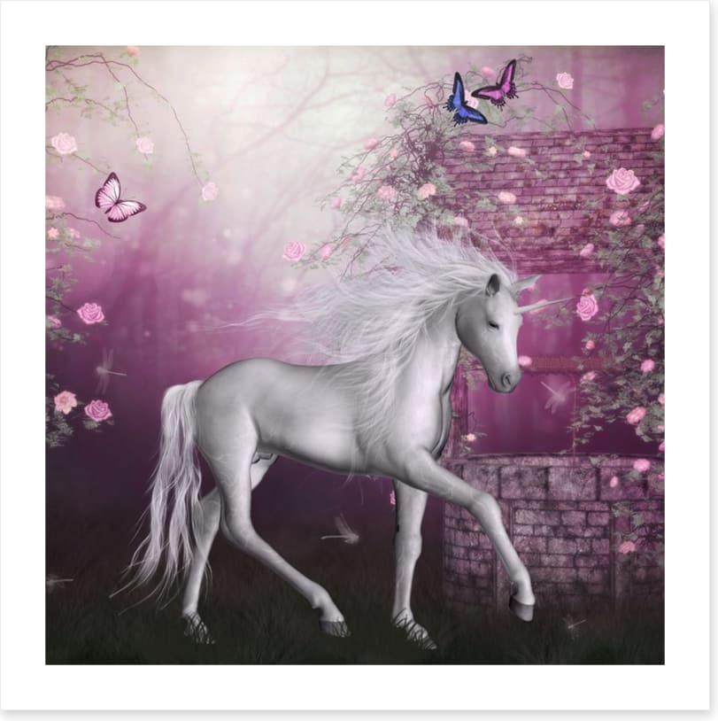 Unicorn by the well