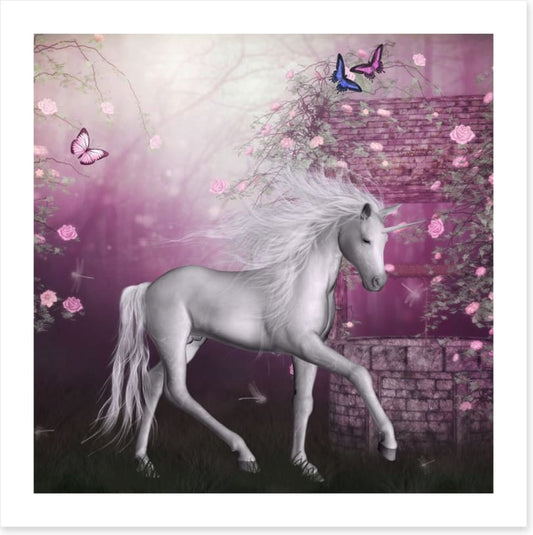 Unicorn by the well