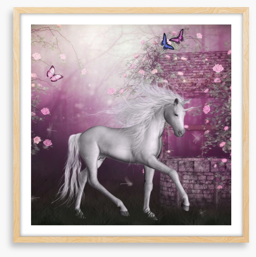 Unicorn by the well