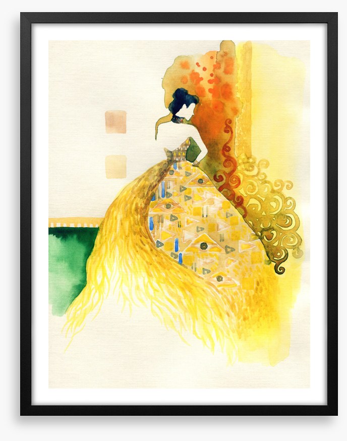 Girl in gold