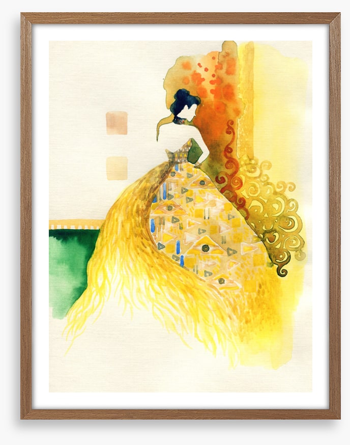 Girl in gold