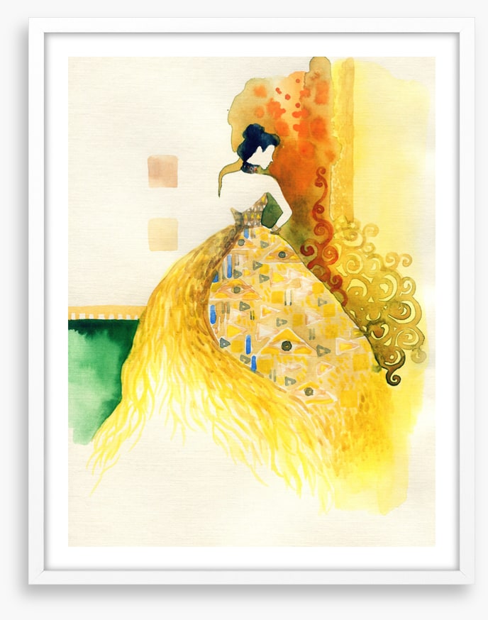 Girl in gold