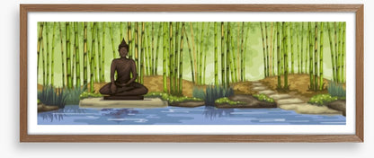 Bamboo buddha panoramic