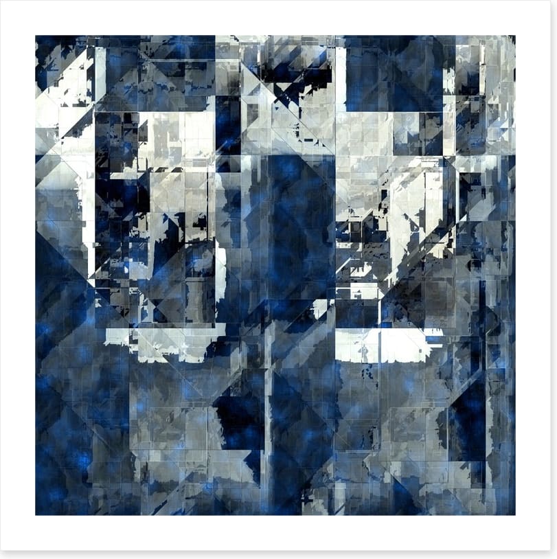 Steely blue