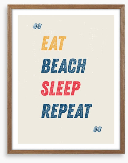 Eat, beach, sleep