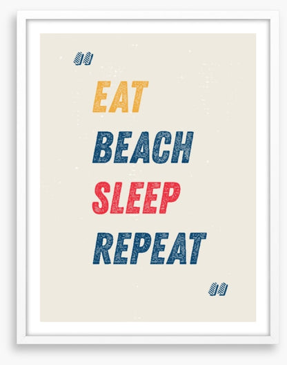Eat, beach, sleep