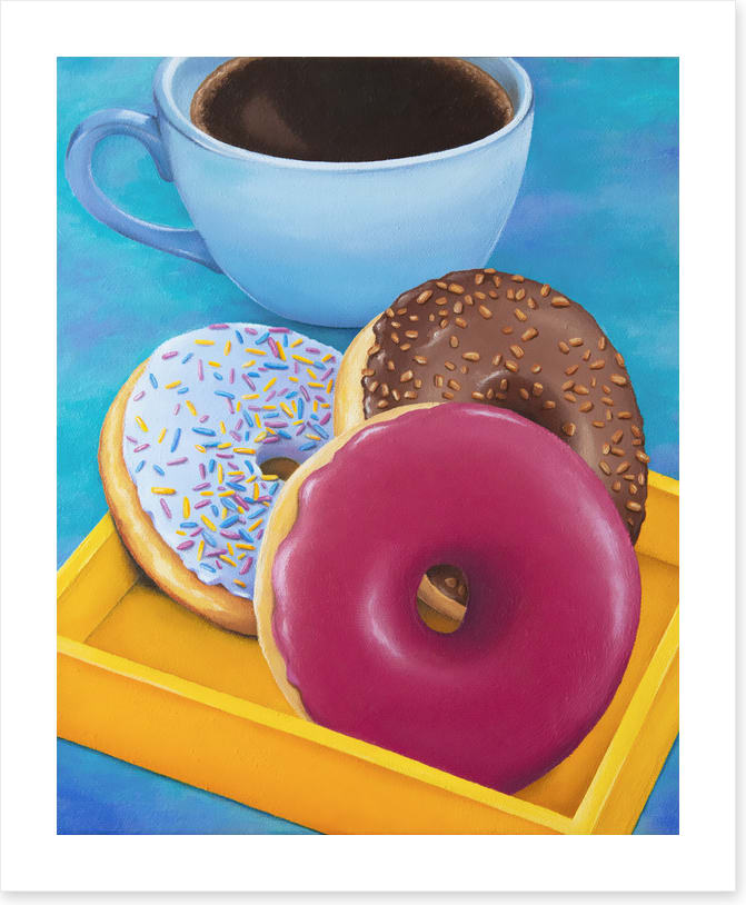 Three donuts