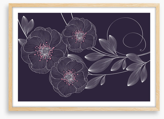 Rose flower flourish