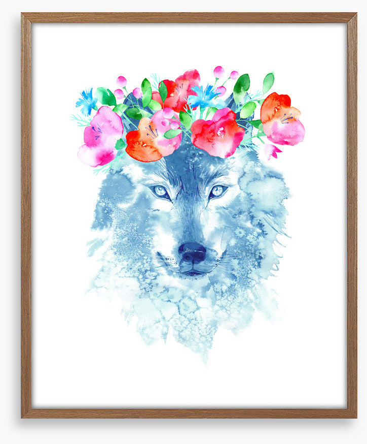 Floral wolf