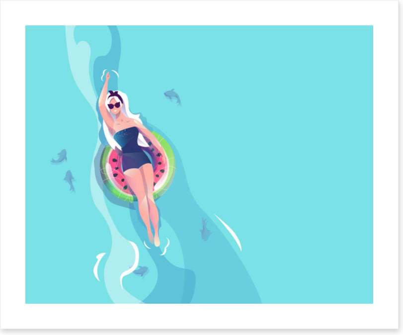Floating with the fishes