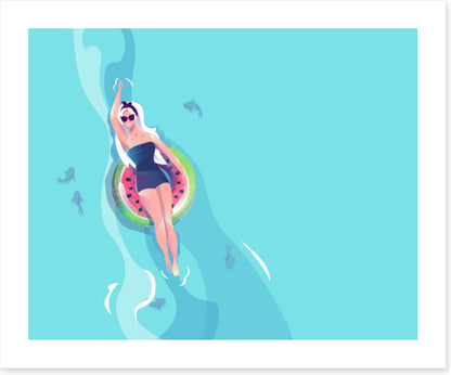 Floating with the fishes