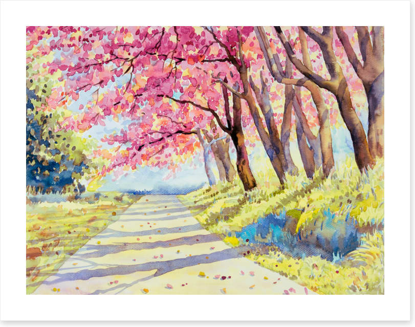 Path through spring